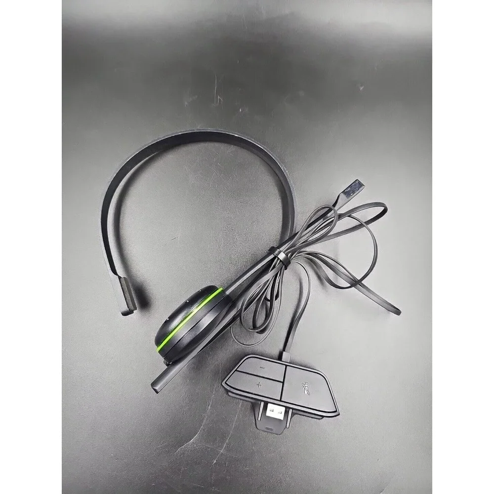 Official Microsoft OEM Xbox One Headset Microphone Chat w/ Adapter Model 1564